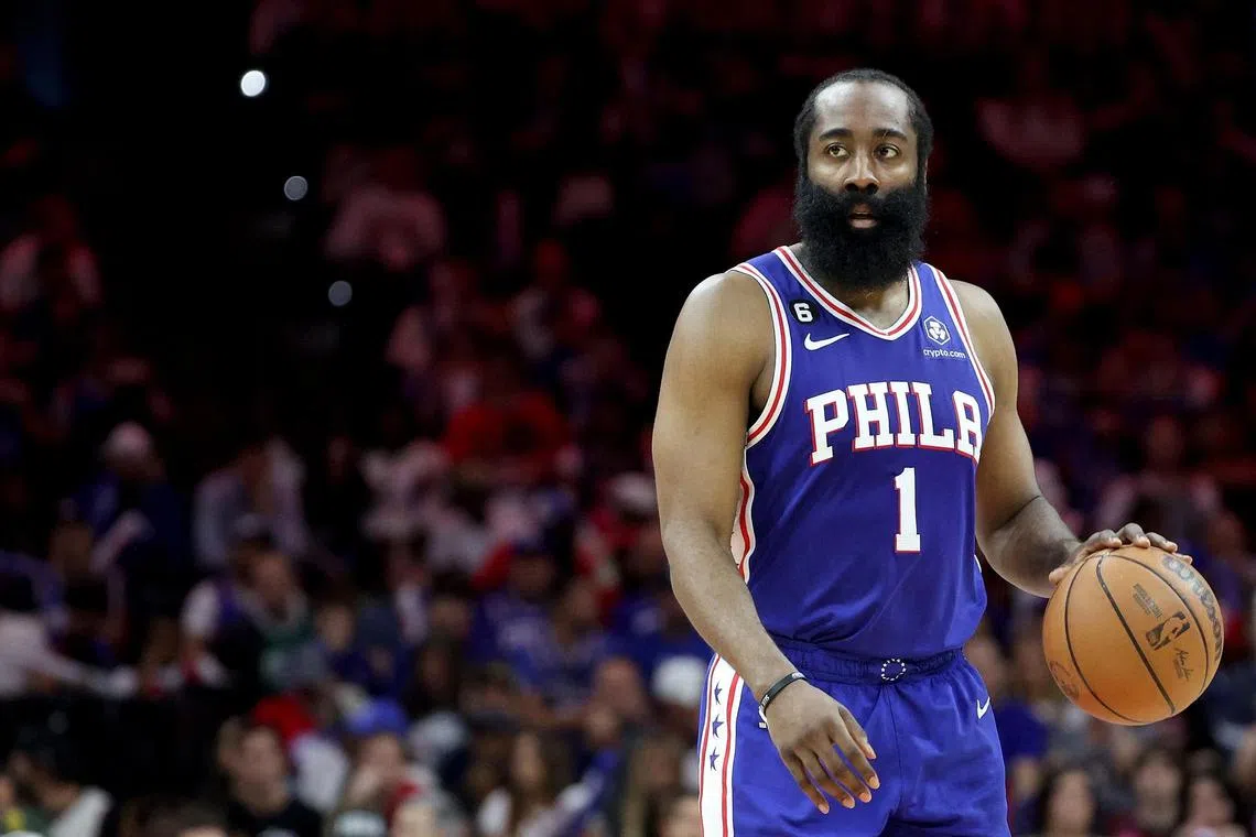 Philadelphia 76ers guard James Harden saw his relationship with team president of basketball operations Daryl Morey sour after he opted into a US$35.6 million (S$48.8 million) contract for the 2023-24 season.