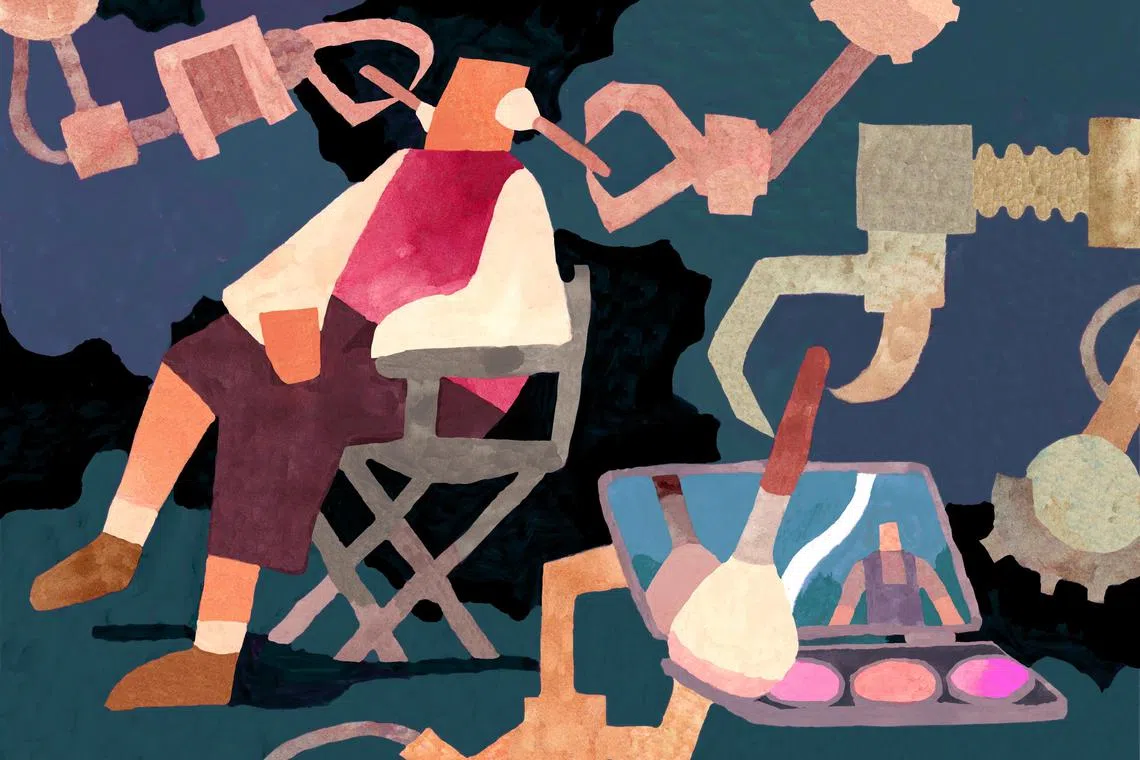 Actors and writers won strict limits on artificial intelligence in last yearÕs contract negotiations, but other workers face a growing challenge. (Franco Zacha/The New York Times) Ñ FOR EDITORIAL USE ONLY WITH NYT STORY SLUGGED HOLLYWOOD LABOR AI BY NOAM SCHEIBER FOR JULY 30, 2024. ALL OTHER USE PROHIBITED. Ñ
