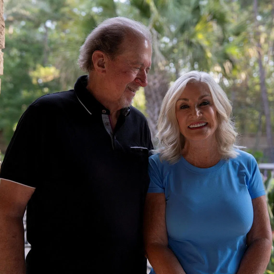 Menta “Steve” Wallace and his wife, Jo Linda, at their home in Texas. Menta is taking the experimental pancreatic cancer drug daraxonrasib.