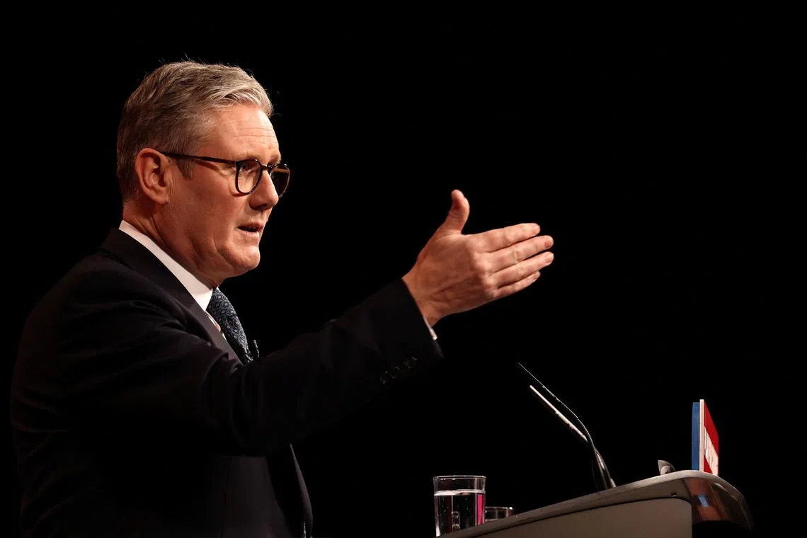 FILE PHOTO: Britain's Prime Minister Keir Starmer speaks during his 'plan for change' speech in Buckinghamshire, England, Thursday, December 5, 2024. Darren Staples/Pool via REUTERS/File Photo