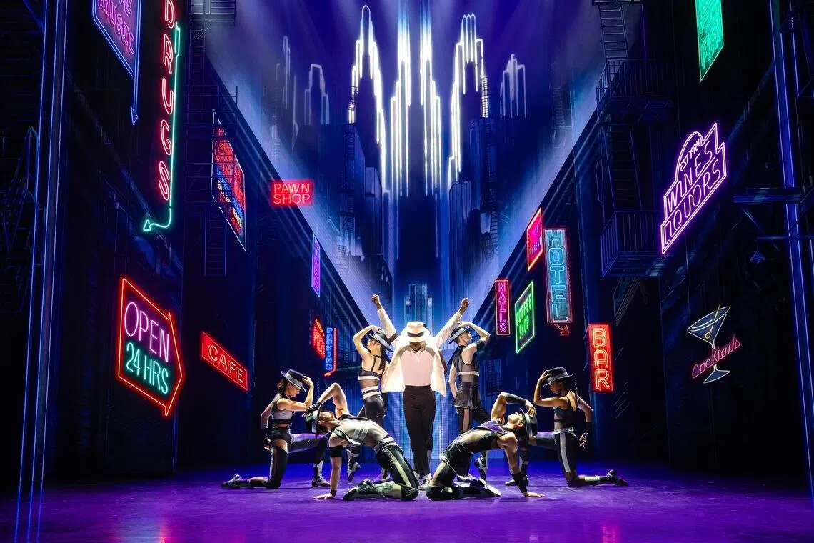 The Australian company of MJ The Michael Jackson Musical. American actor Ilario Grant played the role of Michael Jackson in Melbourne, Brisbane and Perth in 2025 and 2026.