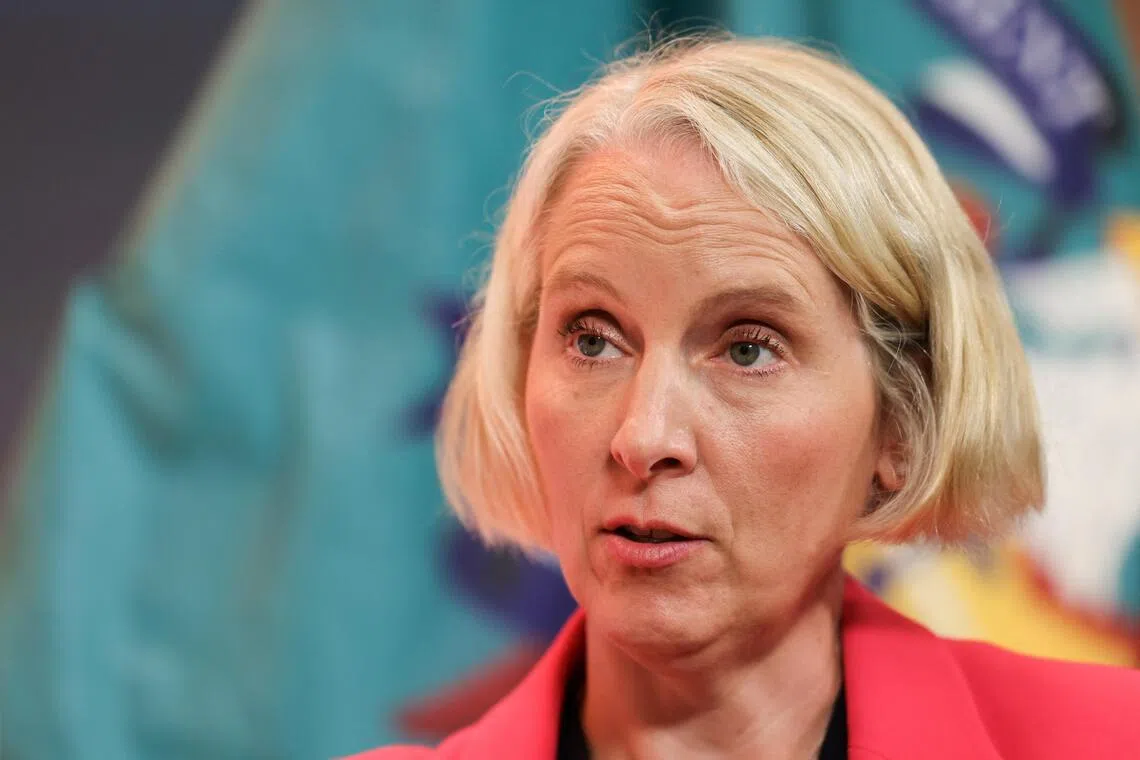 Britain’s Chief Secretary to the Treasury Emma Reynolds condemned hundreds of protesters who blocked streets of Portsmouth late on Sept 6 to try to stop the arrival of migrants from France.