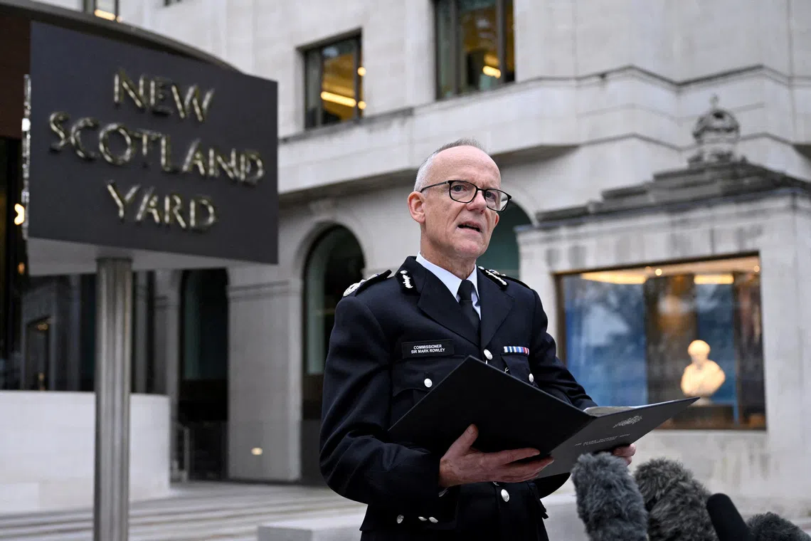 Metropolitan Police Commissioner Mark Rowley said the Met was conducting the “biggest corruption clear-out in British policing history”.