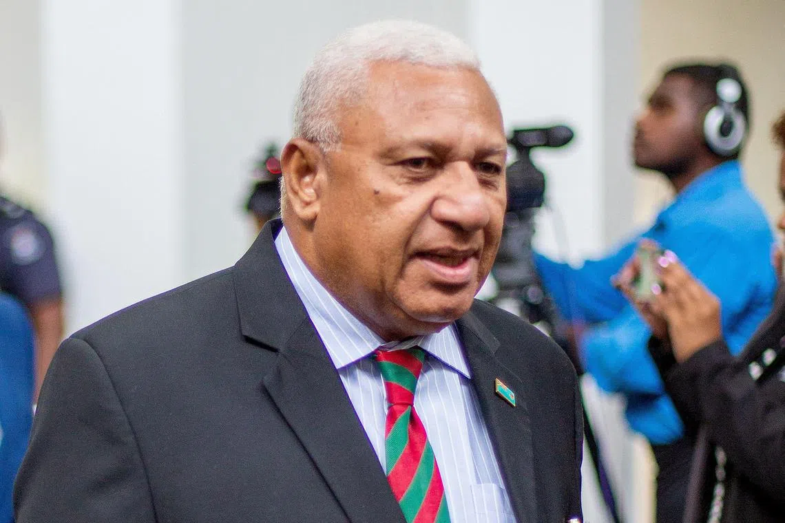 Parliament voted to suspend Mr Bainimarama, the leader of the opposition, from Parliament until 2026.
