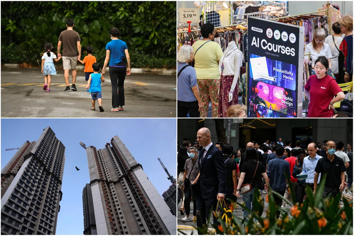 More childcare leave, BTO income ceiling raised: 10 highlights from PM Wong’s National Day Rally speech