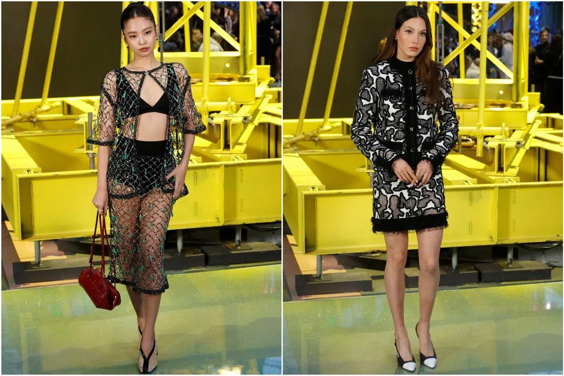 K-pop star Jennie of girl group Blackpink and Chinese freestyle skier Eileen Gu were present at Chanel’s Fall/Winter 2026-2027 fashion show as part of Paris Fashion Week.