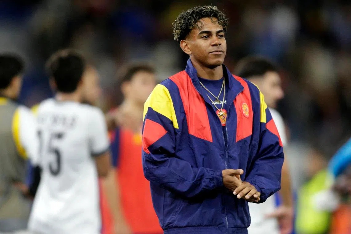 Soccer Football - International Friendly - Spain v Iraq - Riazor stadium, A Coruna, Spain - June 4, 2026 Spain's Lamine Yamal after the match REUTERS/Miguel Vidal