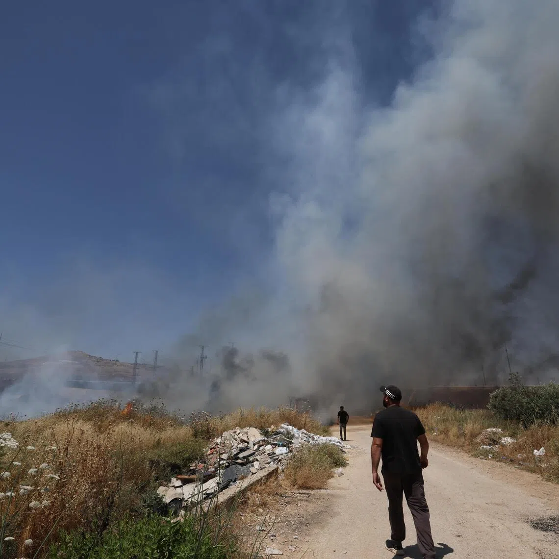 Israeli settlers have recently set fire to crops in the West Bank field area.