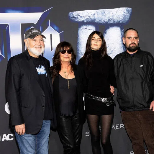 (From left) Rob Reiner, Michele Singer, Romy Reiner, Nick Reiner, Maria Gilfillan and Jake Reiner attend the Los Angeles Premiere of Spinal Tap II: The End Continues on Sept 9.