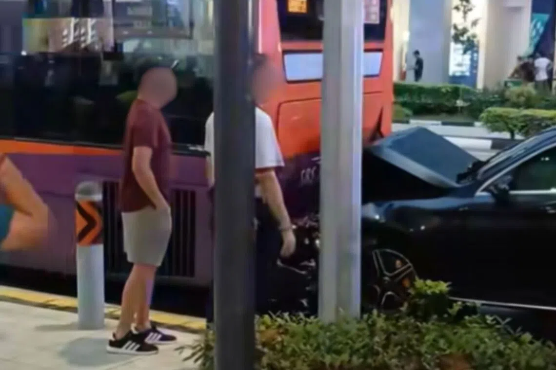Car driver with vape arrested for drug-driving after accident in Rochor involving bus, PAB