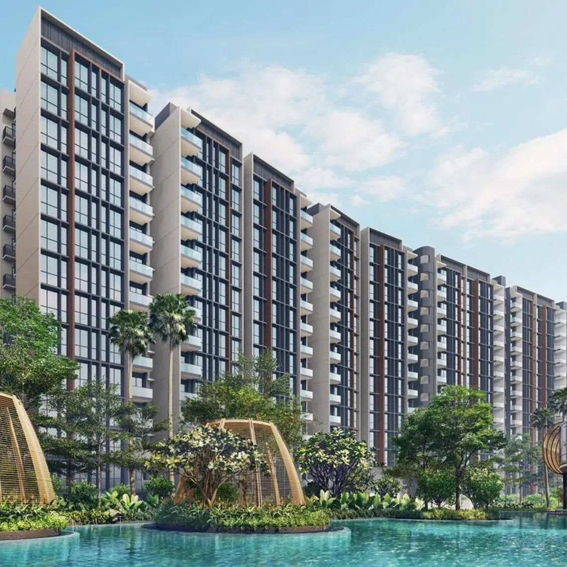Executive condo Aurelle of Tampines sold 682 of its 760 units on the first day of launch at an average selling price of $1,766 per square foot.