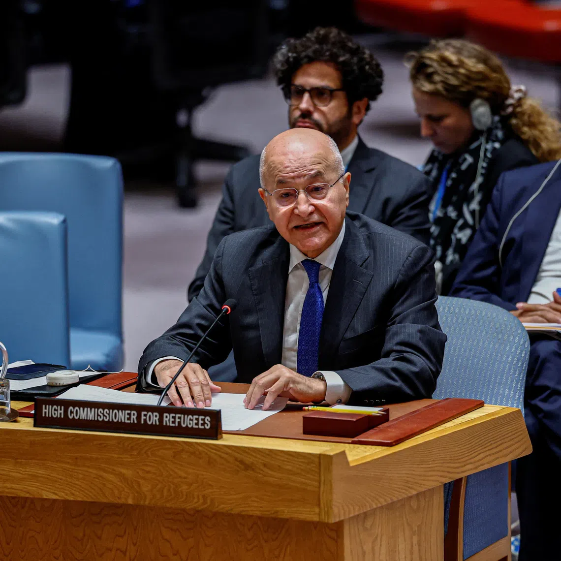 United Nations High Commissioner for Refugees (UNHCR) Barham Salih says the UN refugee agency has slashed its workforce from 20,000 in 2024 to just under 12,000.