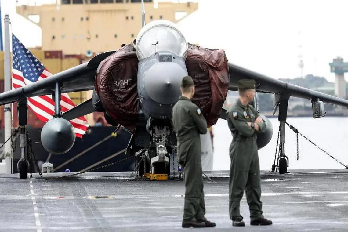 Daniel Edmund Duggan flew Harrier jump jets similar to the one seen in this Aug 22 photo.