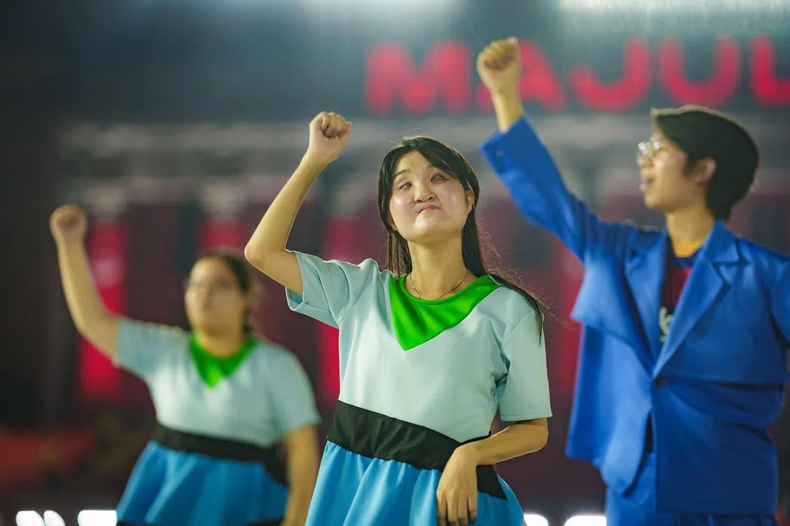 ausherri - Miss Sherri Lim, 26, is a student performer from Republic Polytechnic. She is blind in one eye and partially sighted in the other.

PHOTO: REPUBLIC POLYTECHNIC