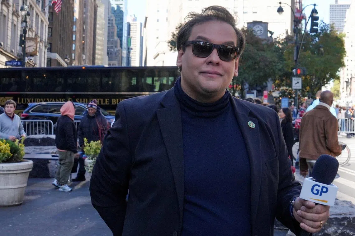 George Santos spent much of his 11 months in office engulfed in scandal, marginalised by his fellow lawmakers and mocked by late-night TV comedians following revelations that he had lied about much of his past.