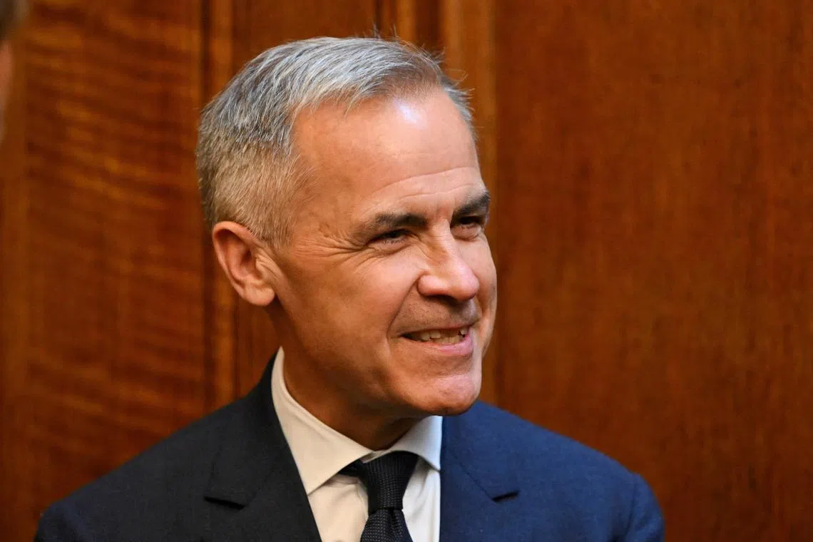 FILE PHOTO: Bank of England's former governor Mark Carney attends a meeting of the National Wealth Fund Taskforce at 11 Downing Street in London, Britain, July 9, 2024. JUSTIN TALLIS/Pool via REUTERS/File Photo