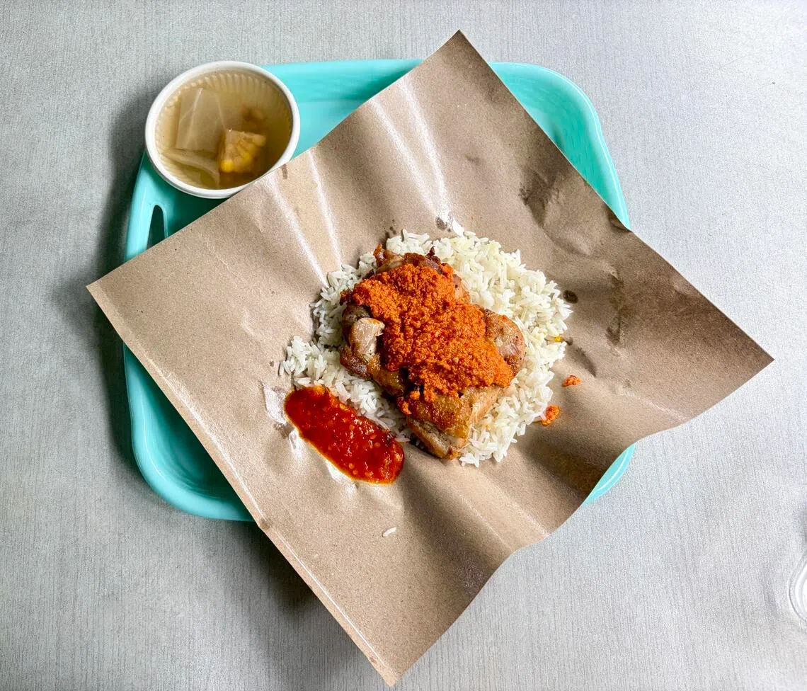 Taliwang grilled chicken set.