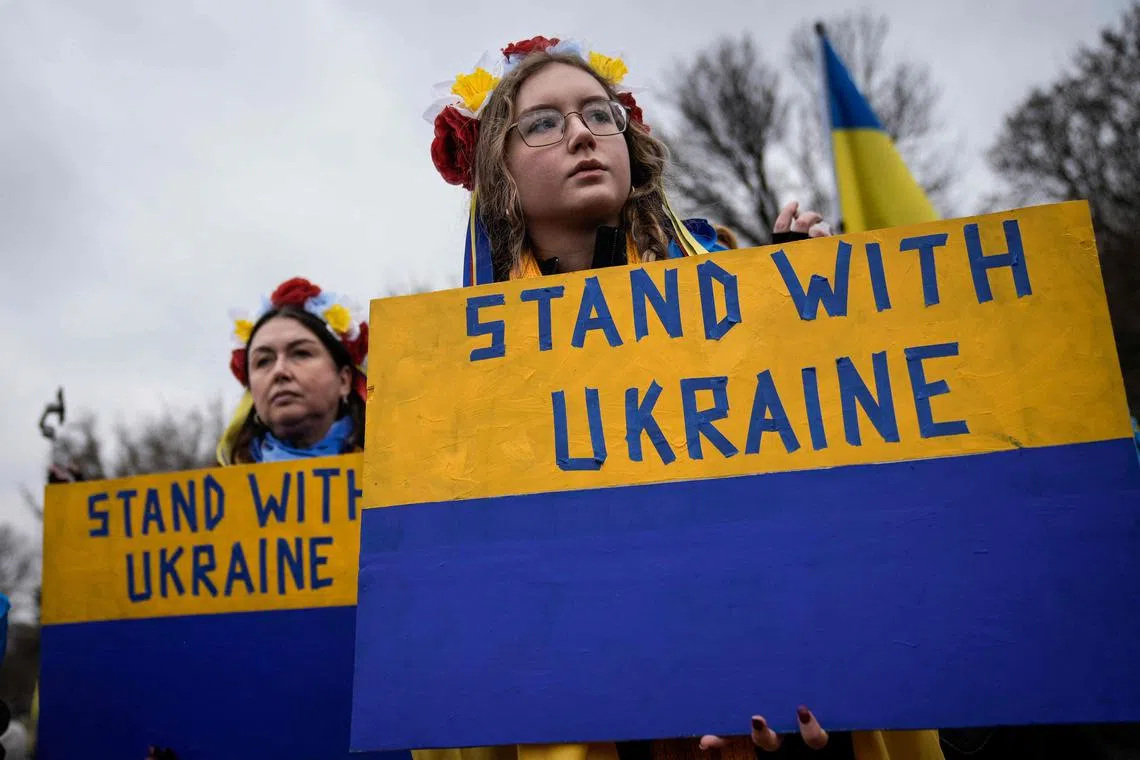Public support for Ukraine aid has fallen from 60 per cent last May to 48 per cent now, according to surveys.