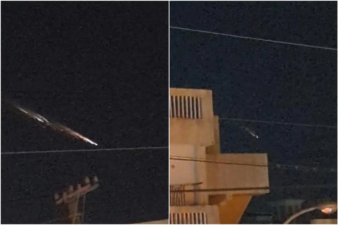 Video of the fireballs lit up social media on Wednesday night, with users speculating on what might have caused the display.