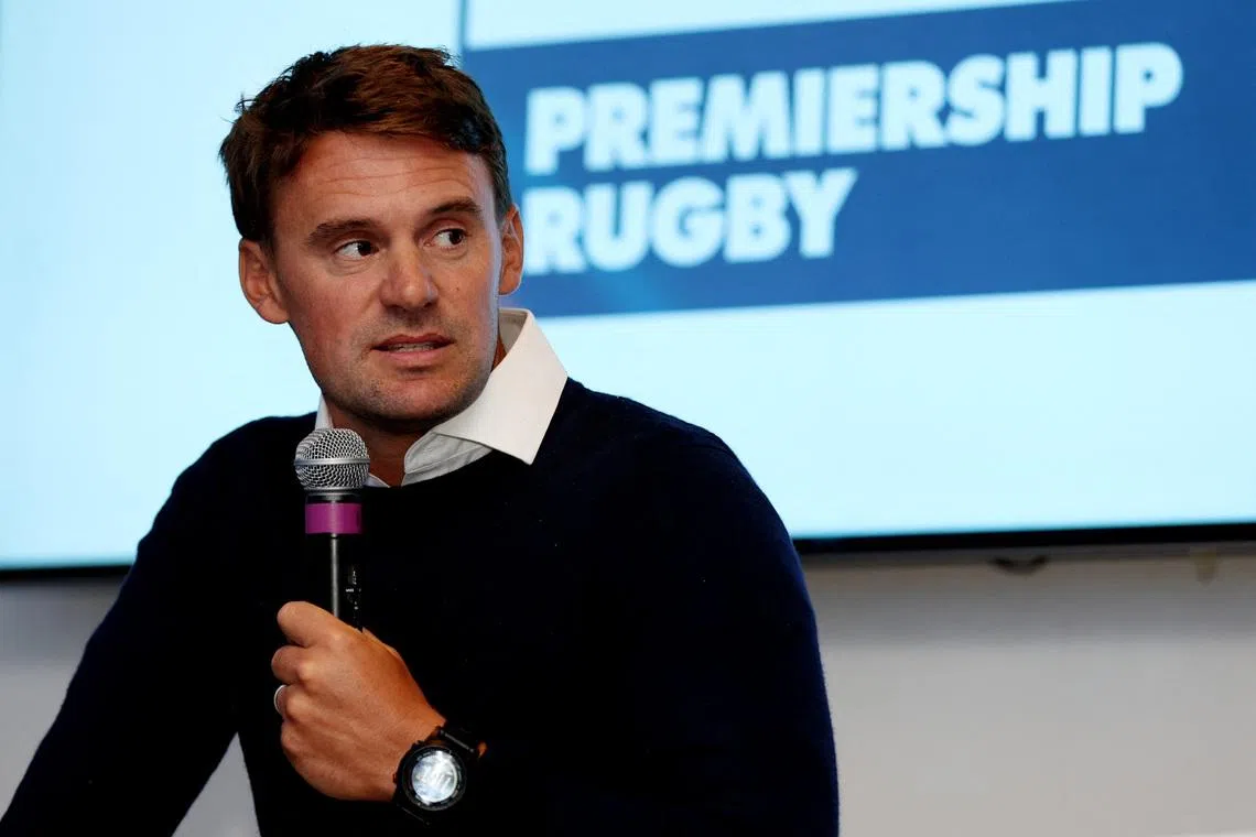 FILE PHOTO: Rugby Union - Premiership Rugby Season Launch - Twickenham Stadium, London, Britain - September 1, 2022 Premiership Rugby chief executive Simon Massie-Taylor during the season launch Action Images/Matthew Childs/File Photo