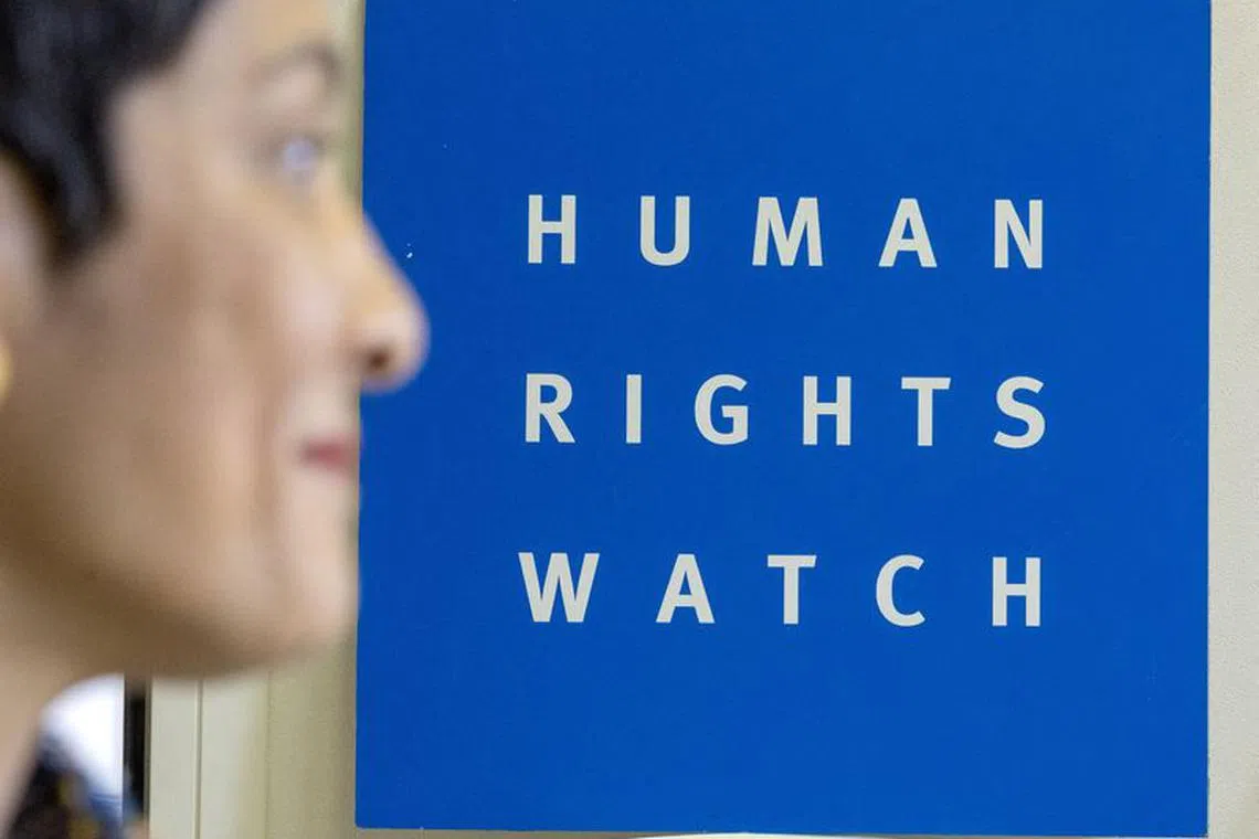 FILE PHOTO: Tirana Hassan, newly appointed Executive Director of Human Rights Watch (HRW) is seen during an interview with Reuters in Geneva, Switzerland March 30, 2023. REUTERS/Denis Balibouse/File Photo