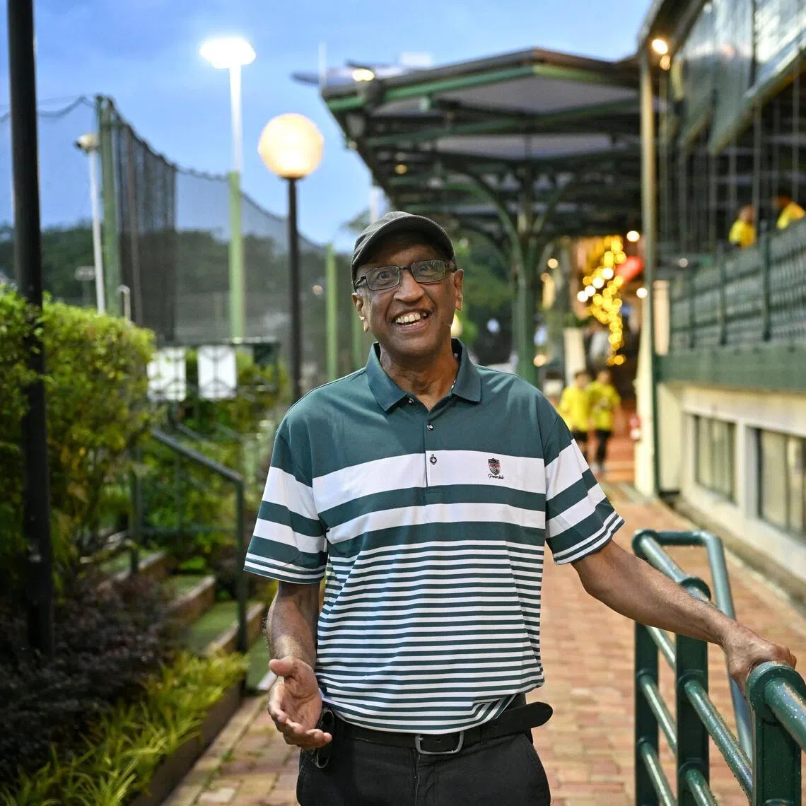 Former national footballers and friends are organising a fundraising concert for S. Rajagopal, who is pictured at the Singapore Cricket Club on Jan 14.