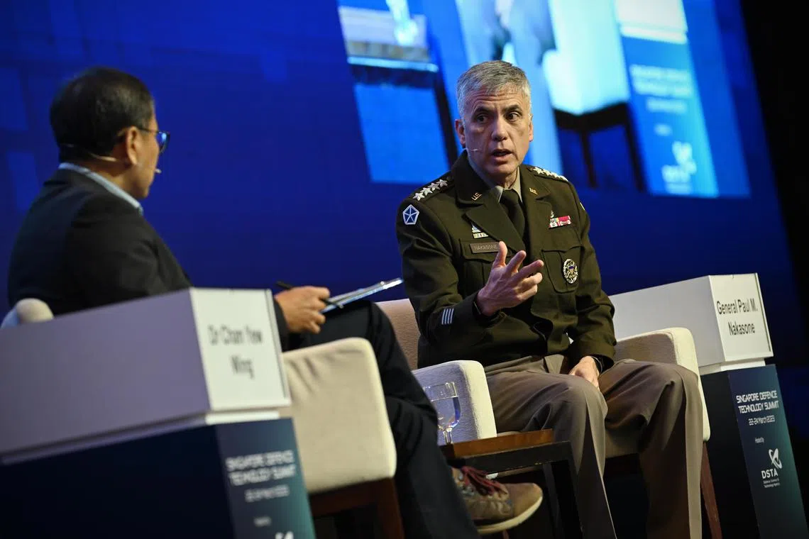 General Paul Nakasone, the head of US Cyber Command and director of the National Security Agency, said China and Russia are trading information in cyberspace.