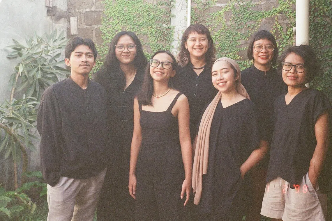 Indonesian art group Hyphen will present “a constellation of artworks that trace alternative political narratives and citizen-led initiatives" at Tanjong Pagar Distripark as part of the Singapore Biennale 2025. 