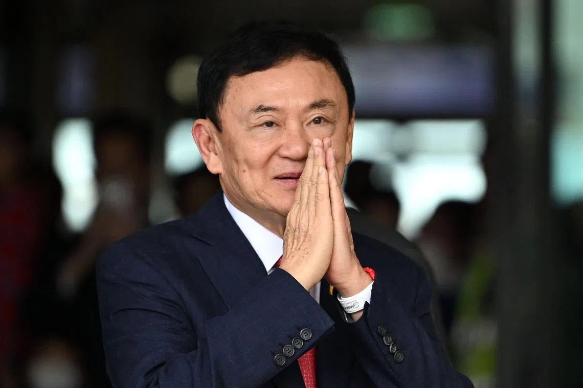 Former Thai prime minister Thaksin Shinawatra said he wanted to apologise for any actions that may have made people “feel uneasy”.