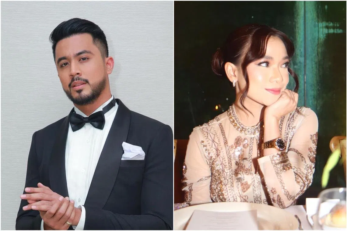 Singaporean actor Aliff Aziz (left) and Malaysian actress Ruhainies were detained at a condominium in Kuala Lumpur on March 9 early morning.
