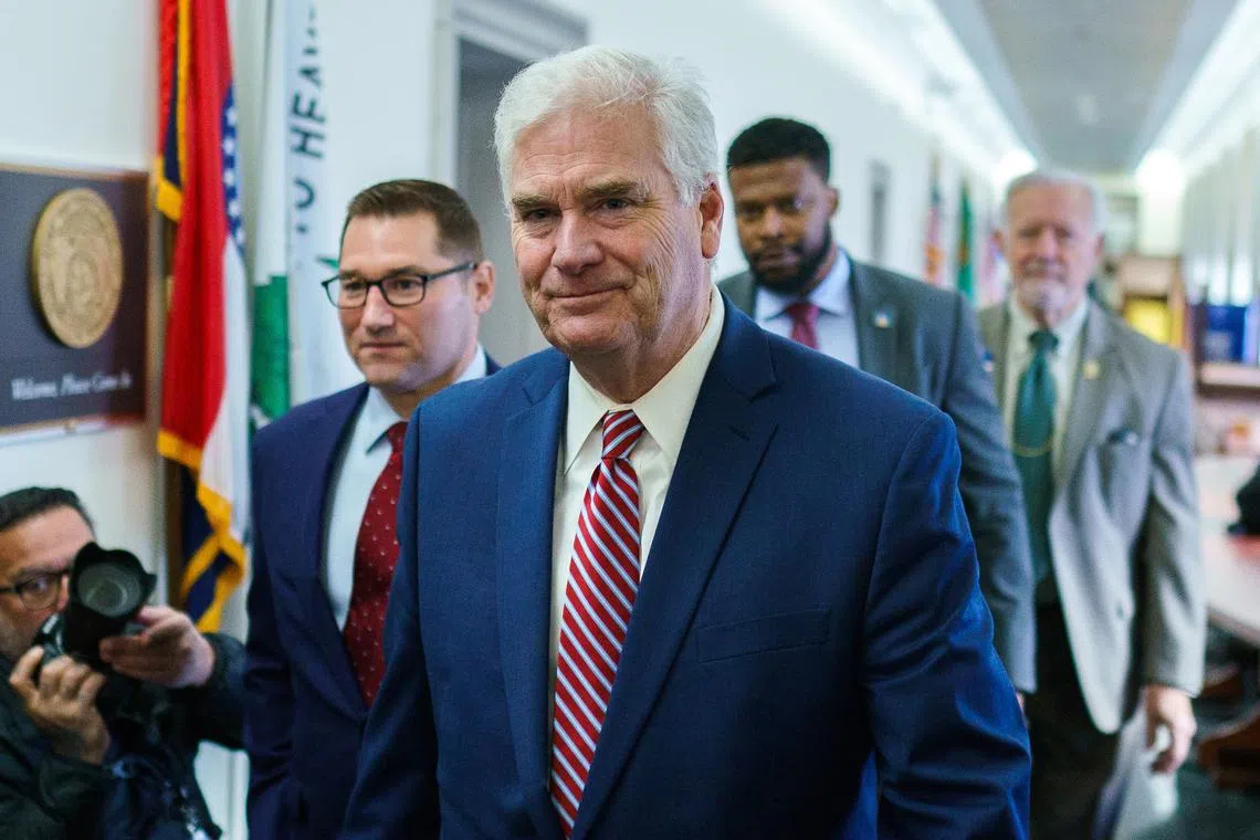 The chamber’s No. 3 Republican, Representative Tom Emmer, won the most votes in the first round but failed to secure a majority.