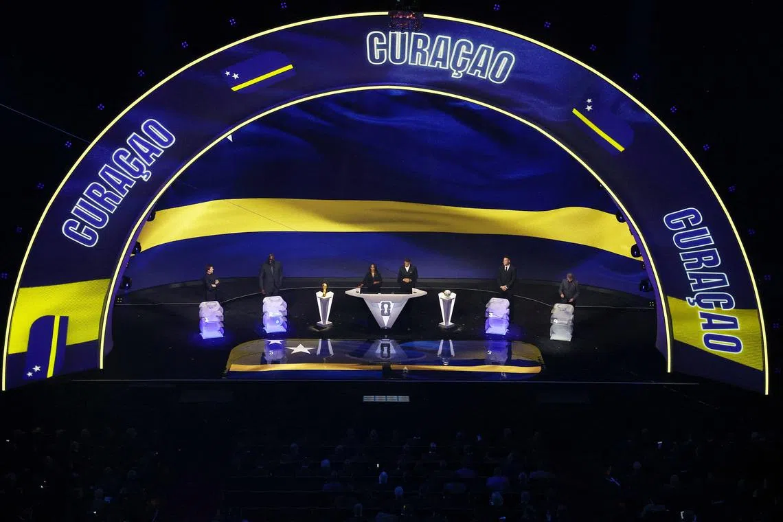 Soccer Football - FIFA World Cup 2026 - FIFA World Cup 2026 Draw - John F. Kennedy Center for the Performing Arts, Washington, D.C., U.S. - December 5, 2025 General view as Draw Assistant Wayne Gretzky draws Curacao during the FIFA World Cup 2026 draw. REUTERS/Carlos Barria