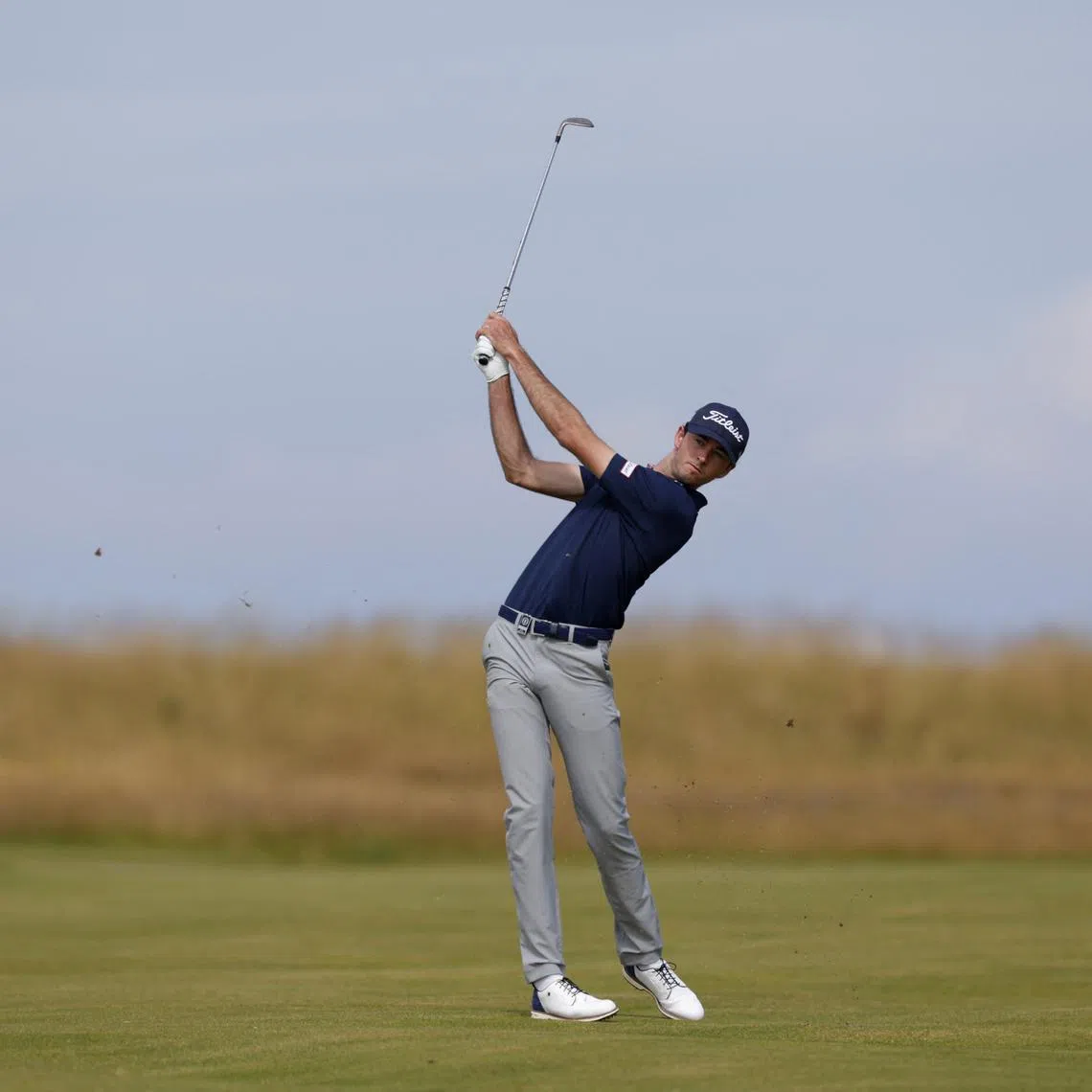 FILE PHOTO: Golf - The 152nd Open Championship - Royal Troon Golf Club, Troon, Scotland, Britain - July 15, 2024 Australia's Elvis Smylie during a practice round REUTERS/Andrew Couldridge/File Photo