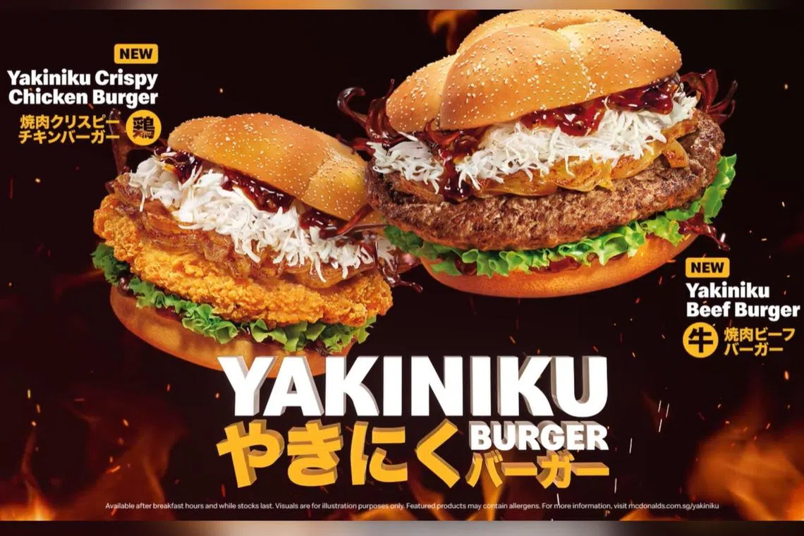 The Yakiniku Beef Burger and Yakiniku Crispy Chicken Burger were launched at the fast food chain’s outlets on April 25.