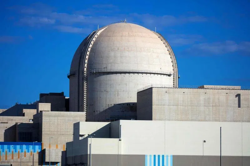 The projectile struck an electrical generator outside the inner perimeter of the Barakah Nuclear Power Plant in the Al Dhafra area, Abu Dhabi.