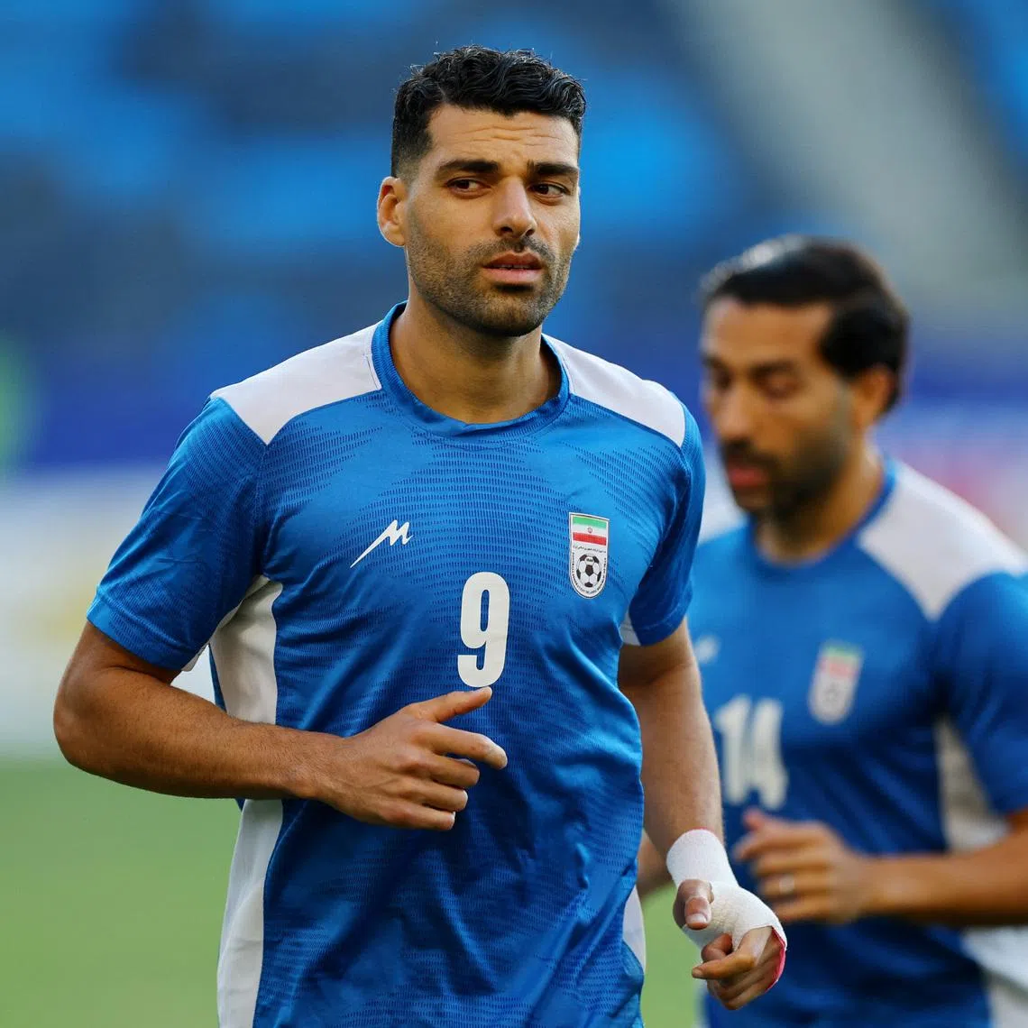 Soccer Football - FIFA World Cup 2026 - Iran Training - Carson Sports Park, Carson, California, U.S. - June 14, 2026 Iran's Mehdi Taremi during training REUTERS/Daniel Cole