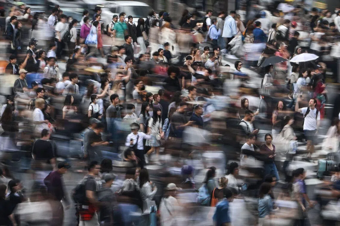 Police officers questioned the man in his 20s on a street in Tokyo’s Shibuya ward on the morning of June 25 and asked him to show his identification card.