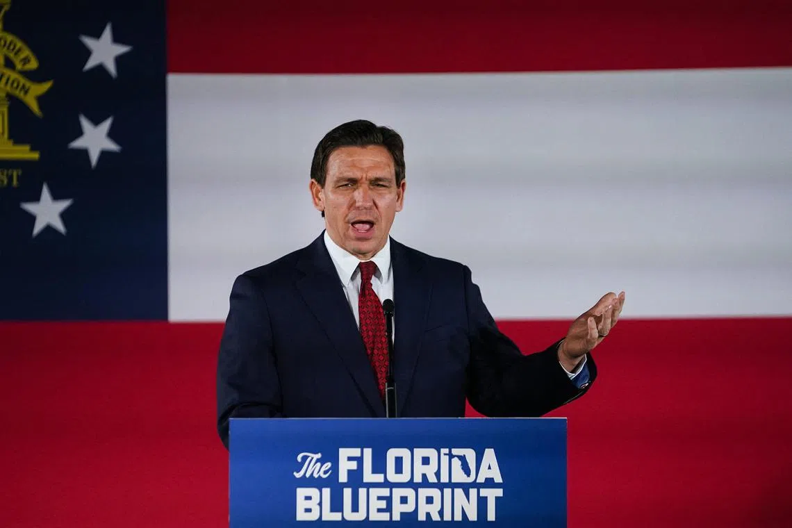Florida Governor Ron DeSantis, Mr Donald Trump's chief Republican rival, called the former president's indictment a “weaponisation of the legal system”.