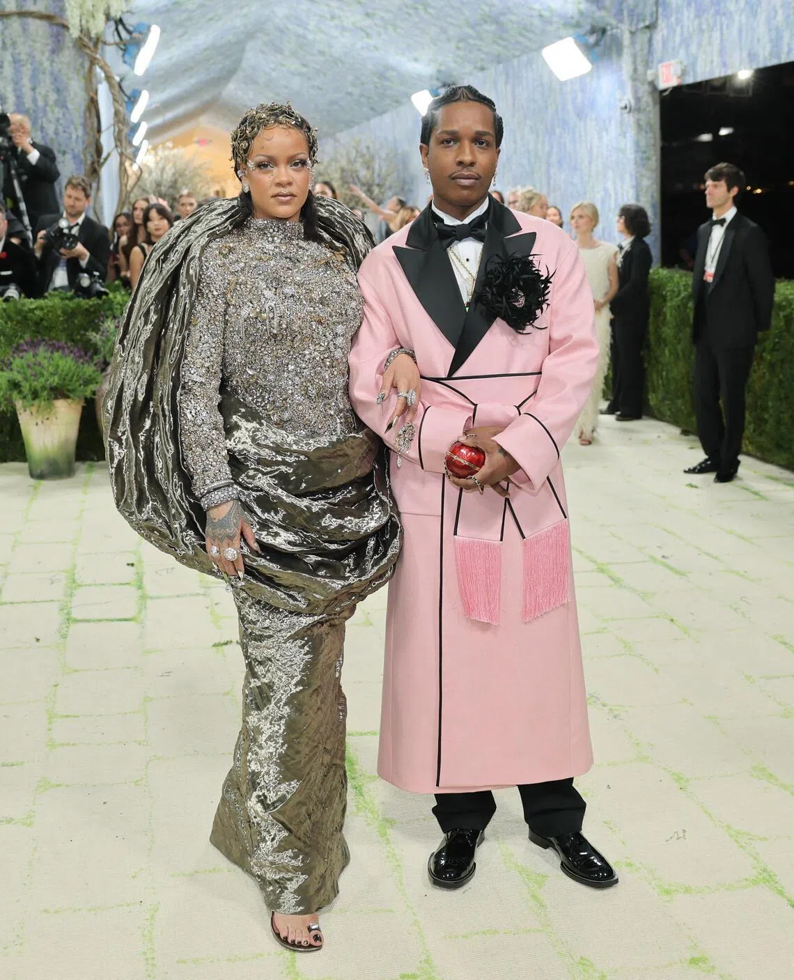 Rihanna and A$AP Rocky at the Met Gala on May 4.