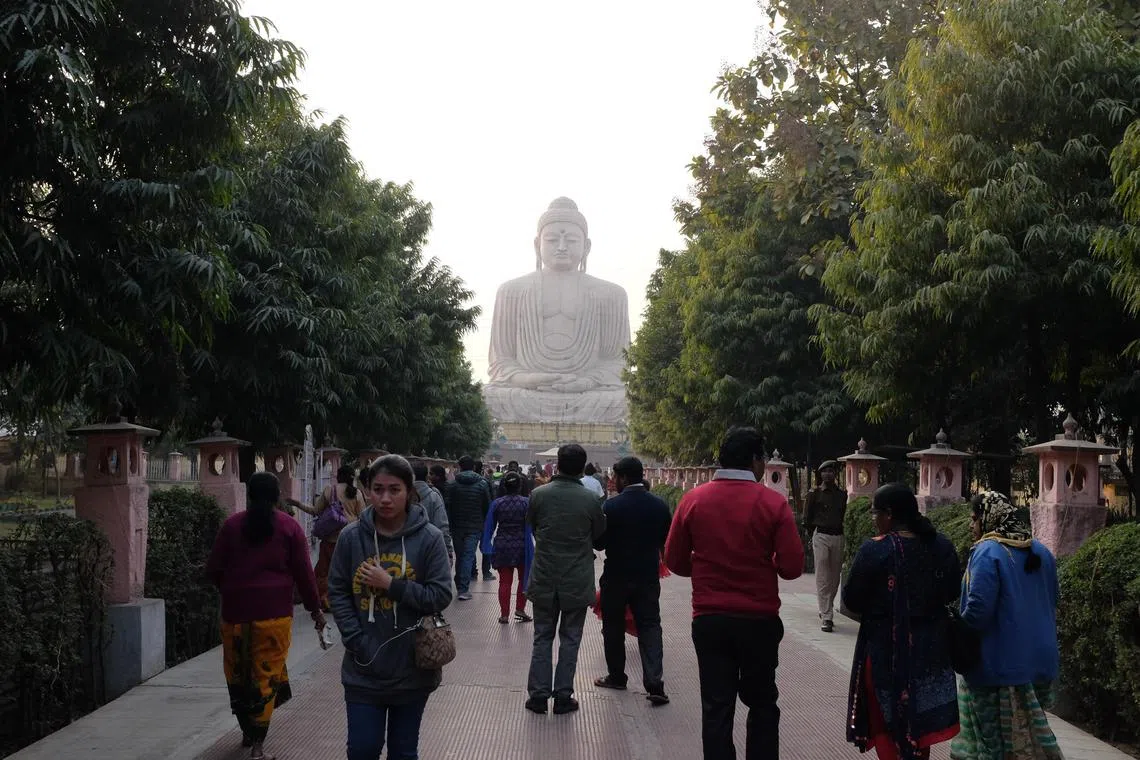 The temples in India’s Bodh Gaya attract many South-east Asian tourists.