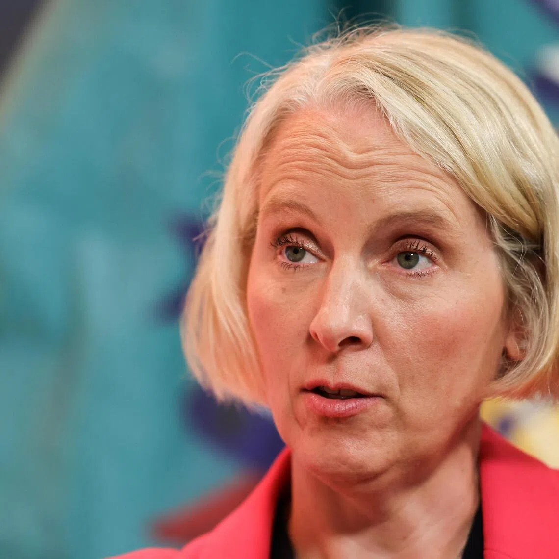 Britain’s Chief Secretary to the Treasury Emma Reynolds condemned hundreds of protesters who blocked streets of Portsmouth late on Sept 6 to try to stop the arrival of migrants from France.