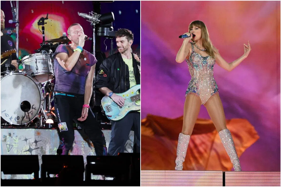 Coldplay's six concerts at the National Stadium in January broke the record for most tickets sold in one day, more than 200,000. Taylor Swift's Eras Tour have been sold out from March 2 to 9. 
