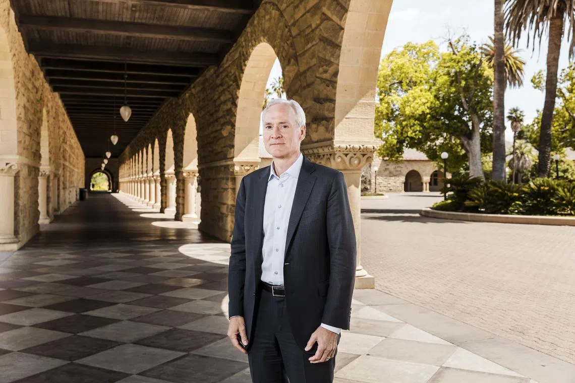 Mr Marc Tessier-Lavigne said on Wednesday he would step down effective Aug 31 as president of Stanford University. 