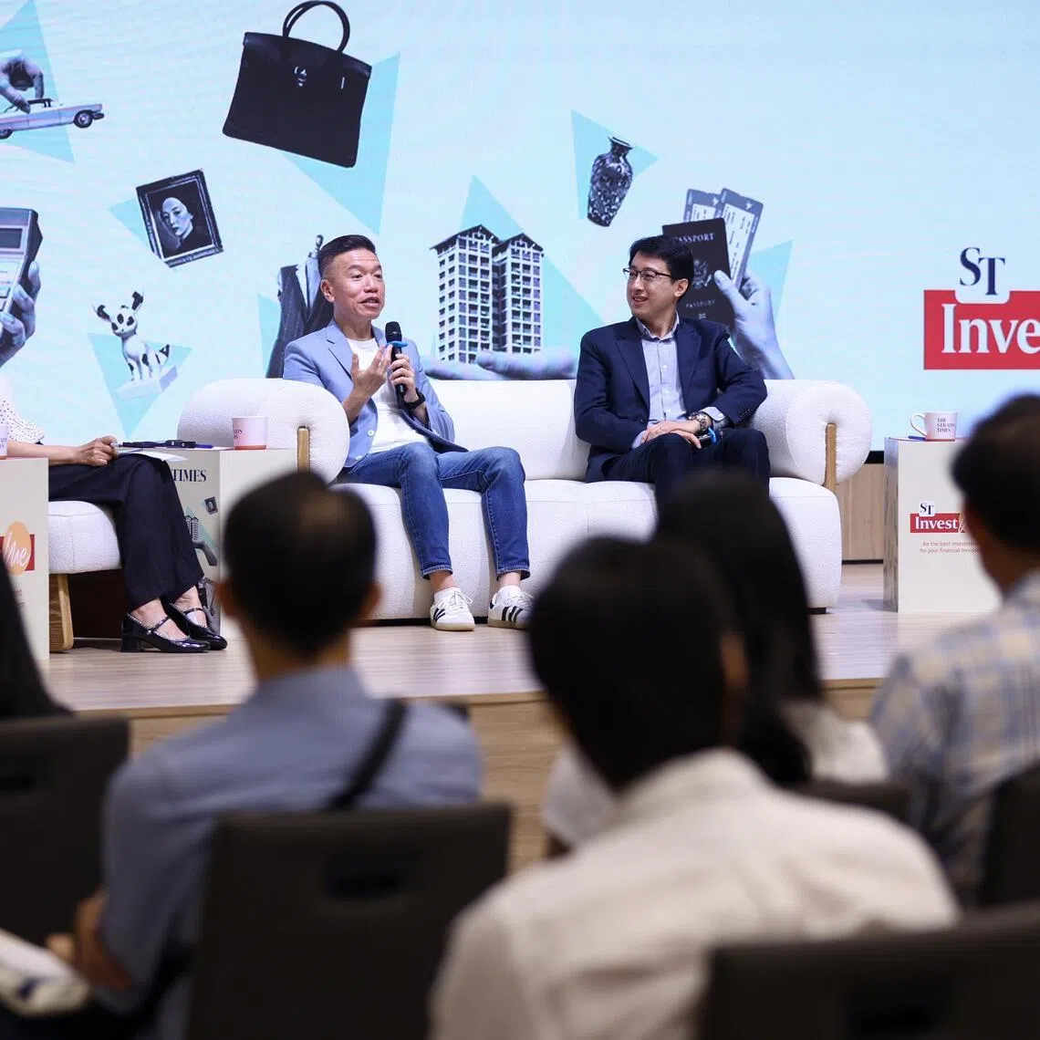 (From left) ST senior business correspondent Angela Tan, SingCapital chief executive Alfred Chia, Connections MindHealth senior consultant psychiatrist and deputy medical director David Teo and ST Invest editor Tan Ooi Boon in an ST InvestMe panel discussion on July 18.