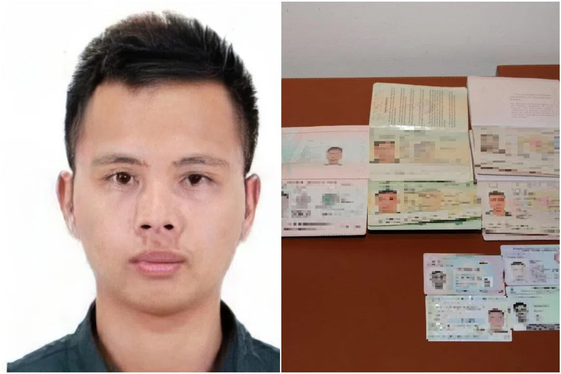 Cambodian national Su Wenqiang was sentenced to 13 months’ jail on April 2. Passports belonging to the 10 suspects involved in the probe were seized by police last year.