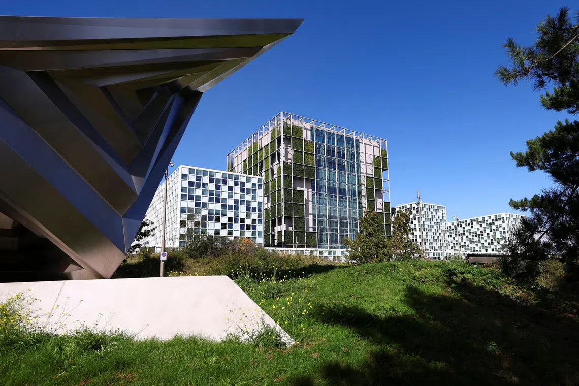 An exterior of The International Criminal Court (ICC) is seen in The Hague, Netherlands, September 22, 2025. REUTERS/Piroschka van de Wouw