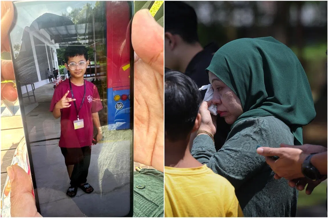 The mother of the 13-year-old boy who went missing on Feb 25 said he had no fishing experience but wanted to join his friends for the activity.