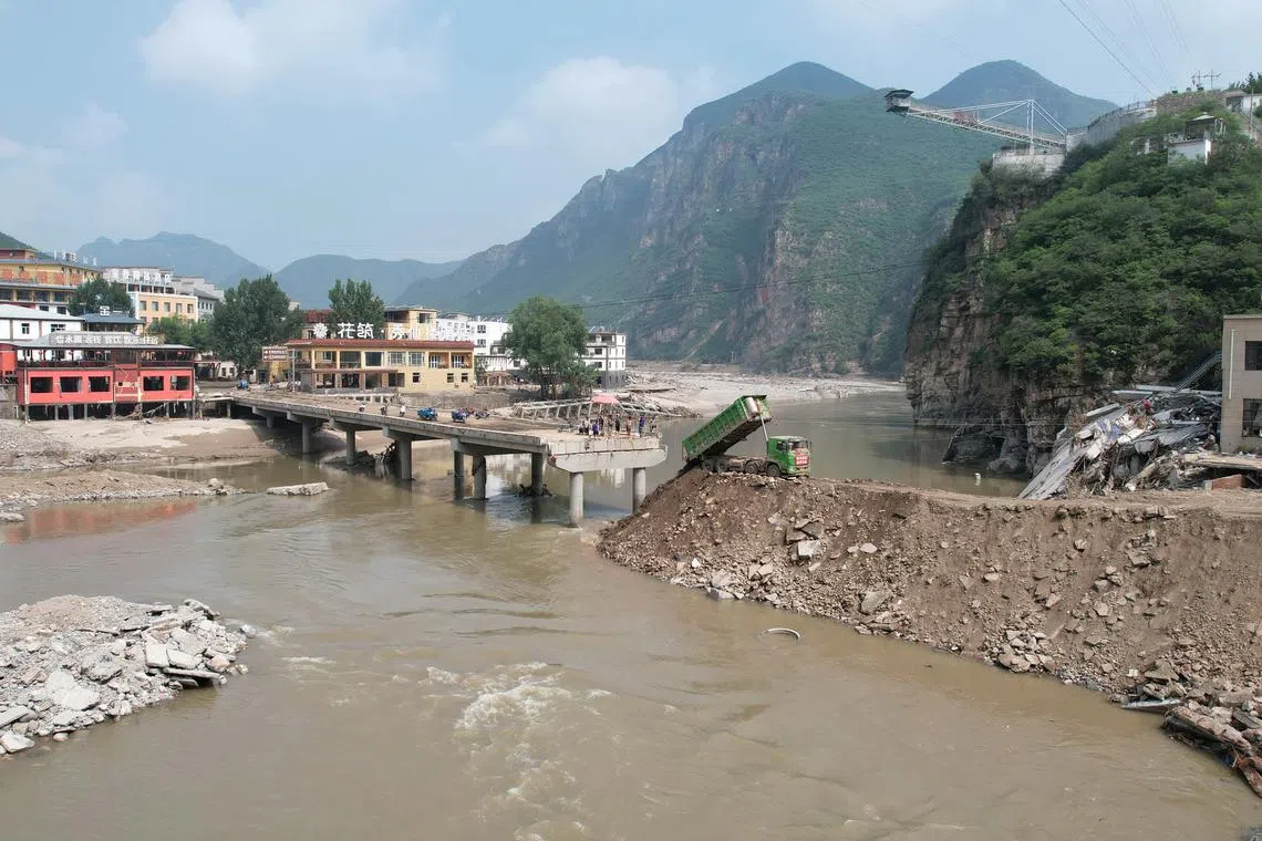 China’s northern Hebei province upgraded its emergency response to the highest level following record flooding last week.