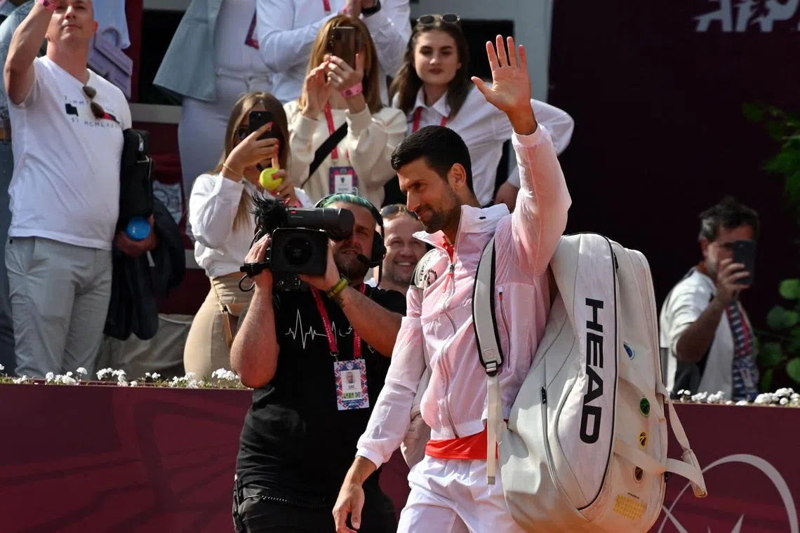 Serbia's Novak Djokovic had dropped just four games against the 70th-ranked Dusan Lajovic across two previous meetings.