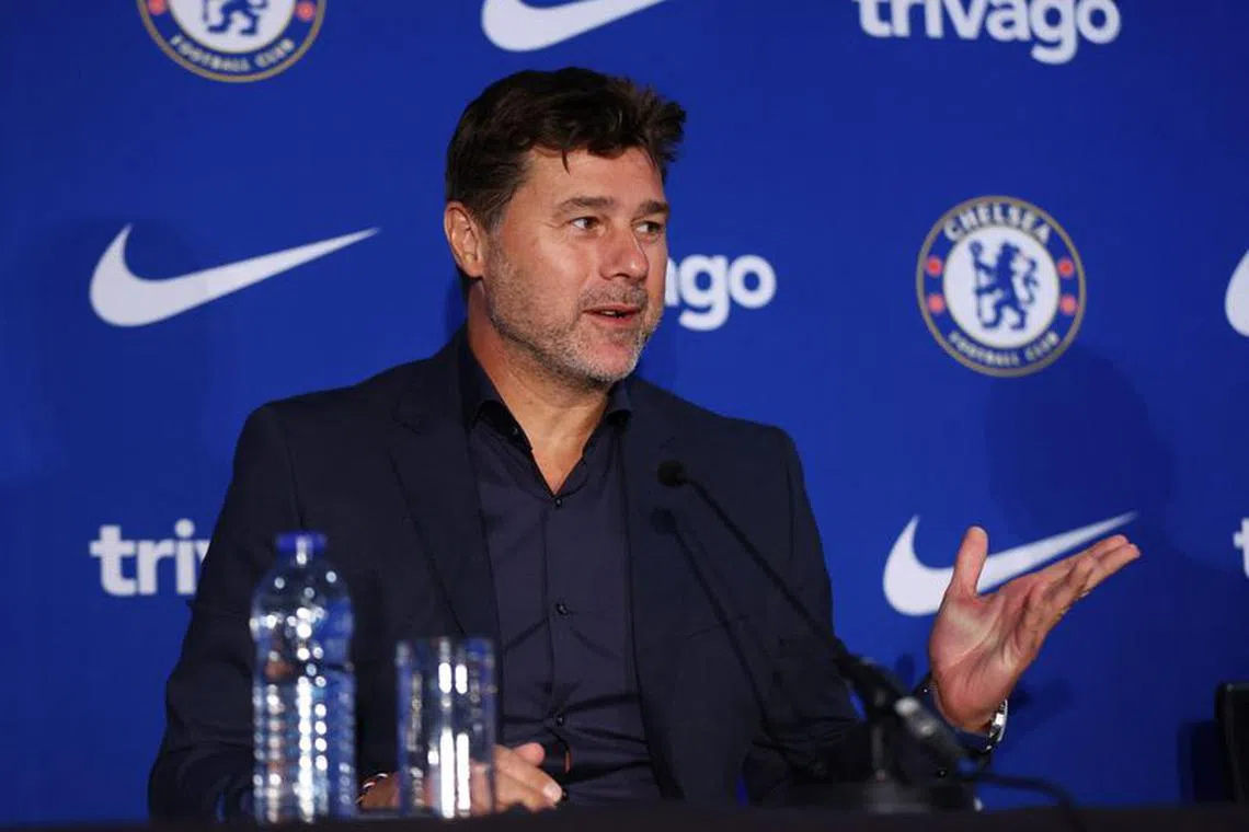 Soccer Football - Chelsea introduce new manager Mauricio Pochettino - Stamford Bridge, London, Britain - July 7, 2023 Chelsea's new manager Mauricio Pochettino during the press conference Action Images via Reuters/Matthew Childs/File Photo